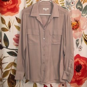 Equipment Silk Blouse Light Purple/Lilac Size M